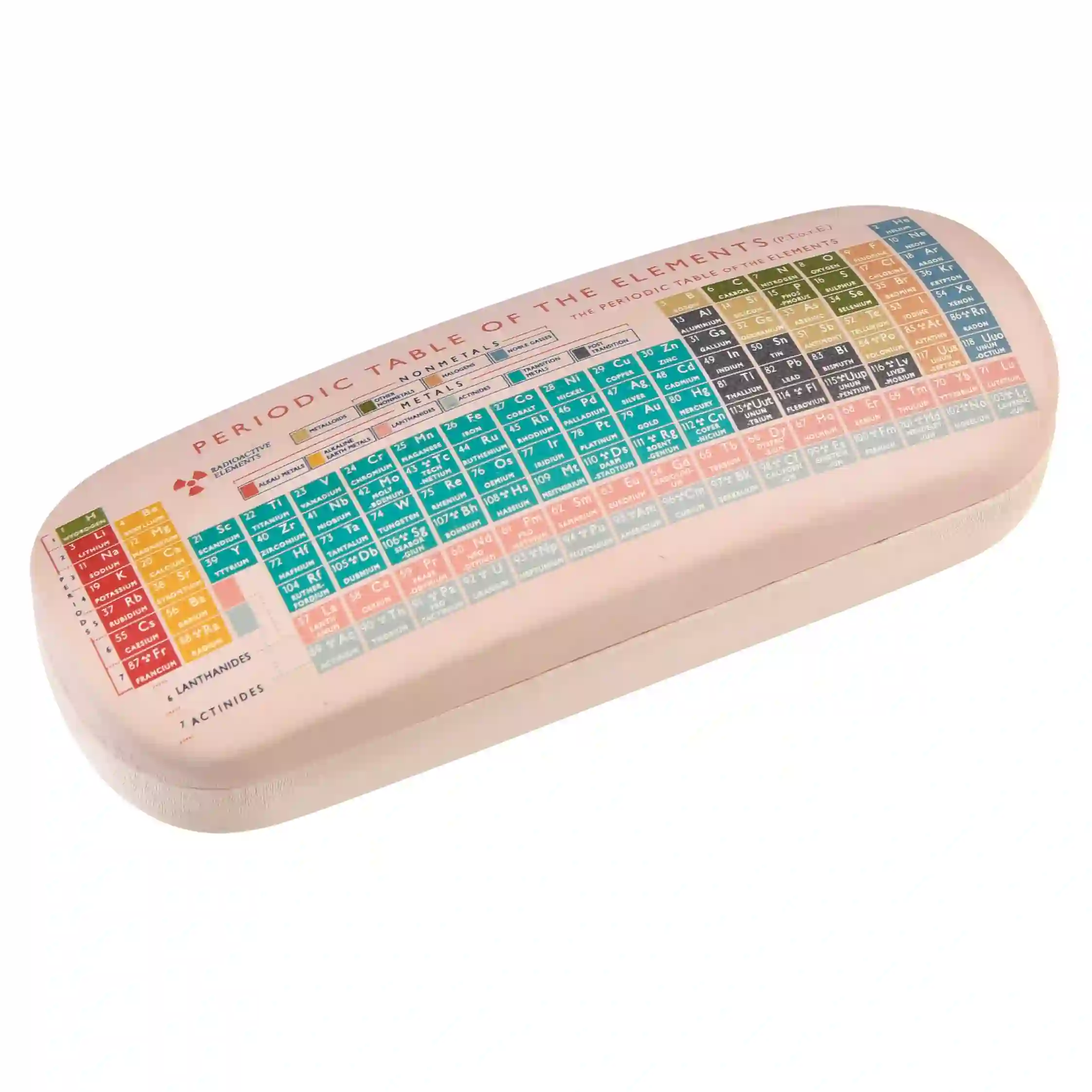 glasses case & cleaning cloth - periodic table