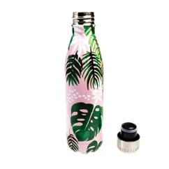 stainless steel bottle 500ml - tropical palm