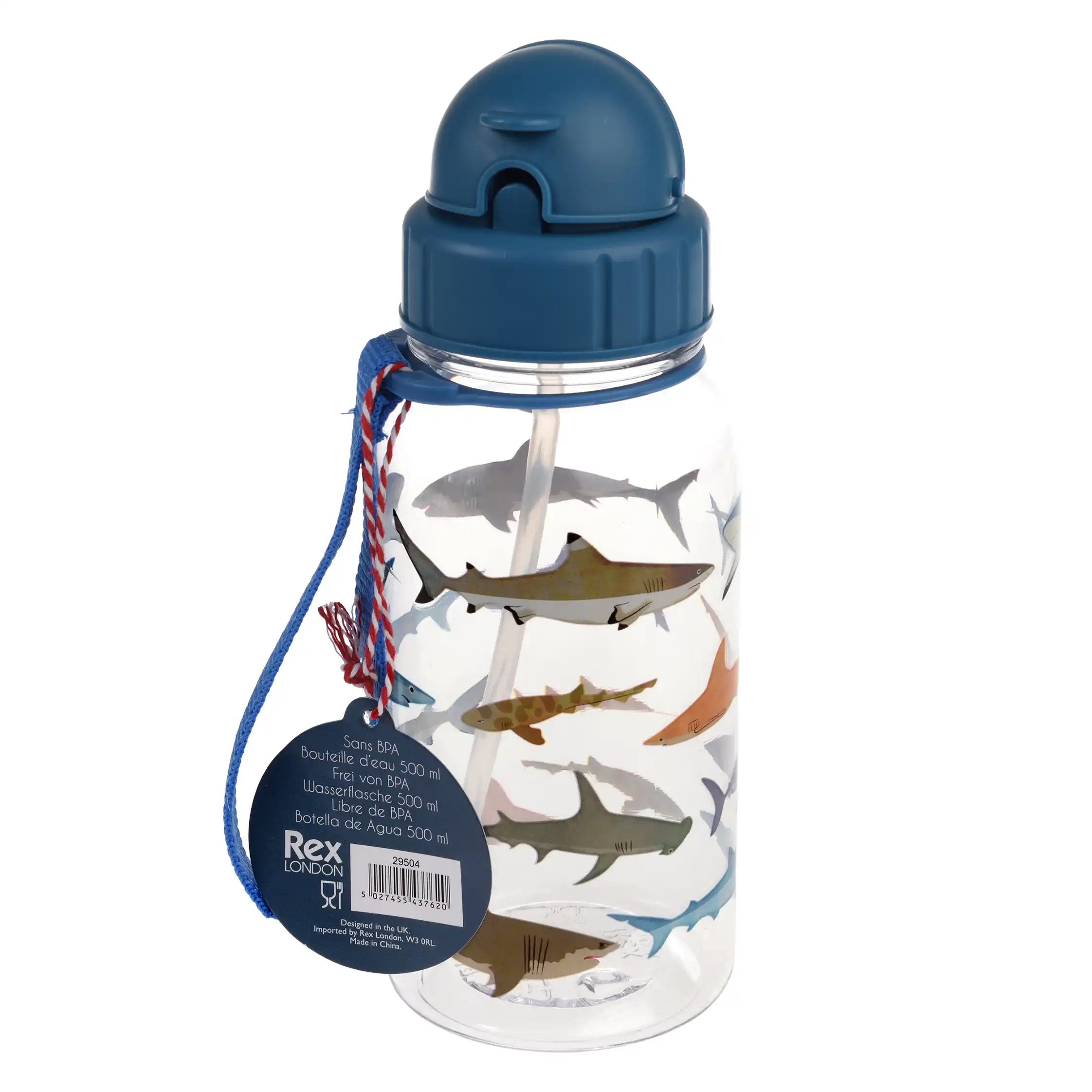 wasserflasche für kinder 500ml sharks