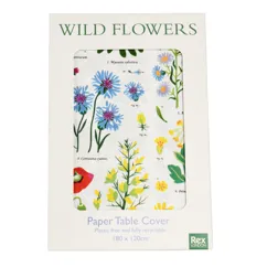 papiertischdecke wild flowers (180x120cm)