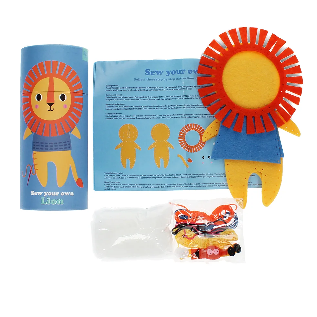 sew your own lion craft kit