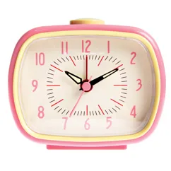 retro alarm clock - pink