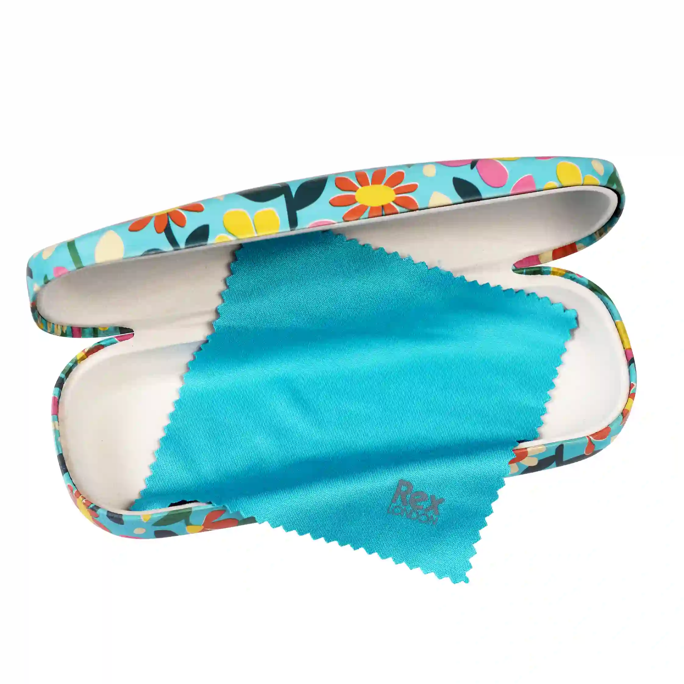 glasses case & cleaning cloth - butterfly garden