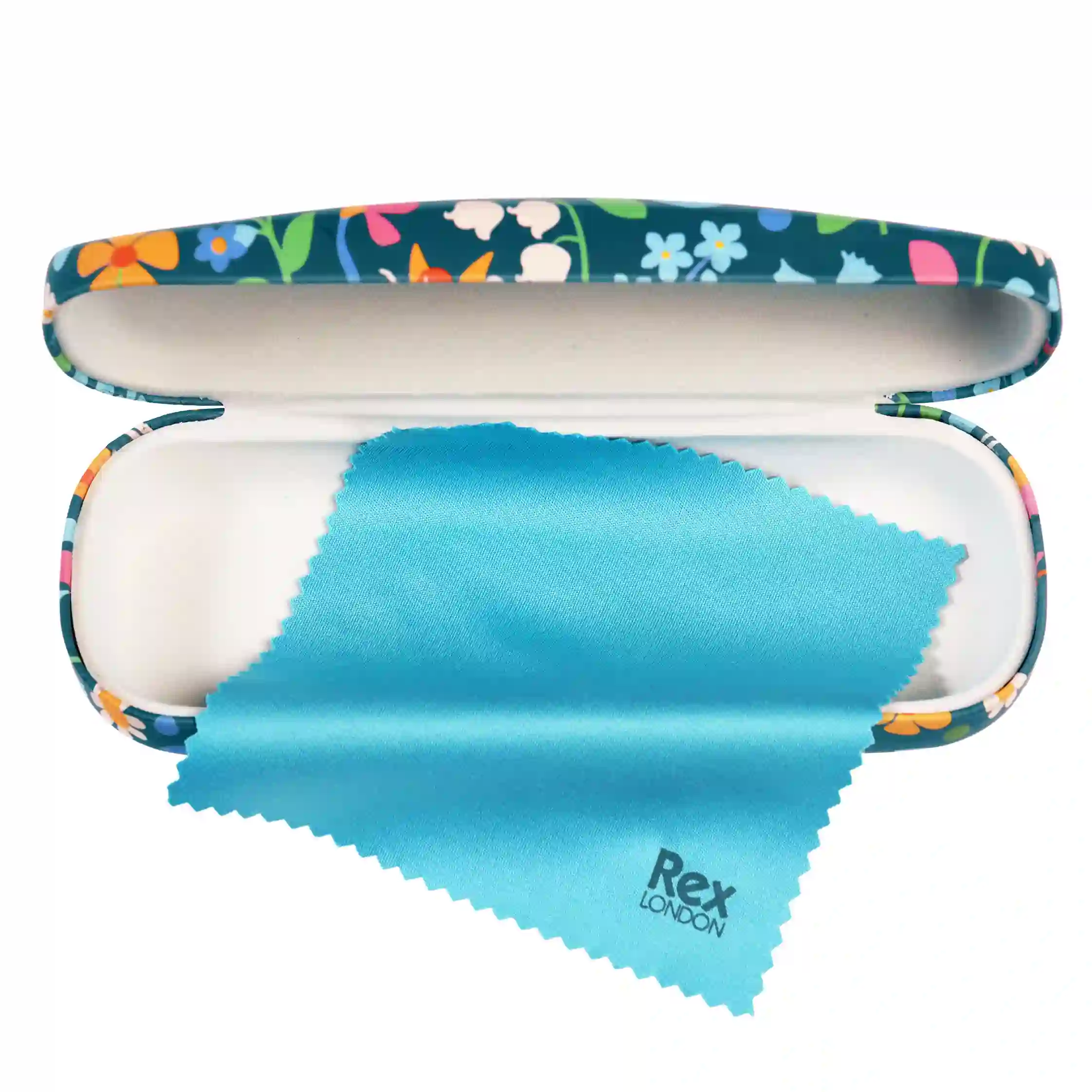 glasses case & cleaning cloth - fairies in the garden