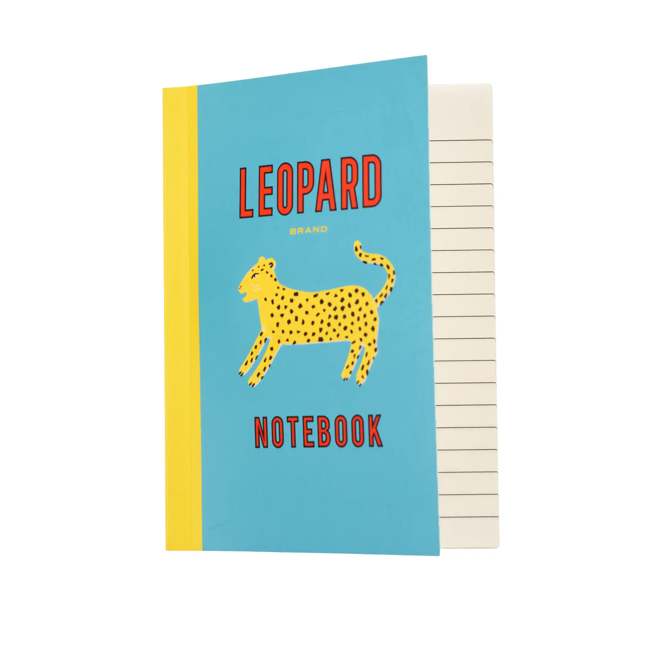 cuaderno rayas a6 leopard