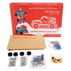 large construction set - robot and dune buggy