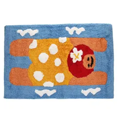 alfombra de baño de algodón de nudo - nadador