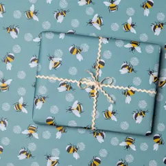 wrapping paper sheets - bumblebee