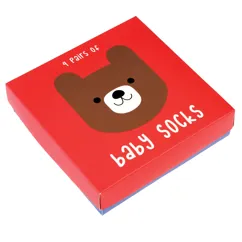 baby socks (4 pairs) - bear