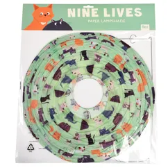 paper lampshade - nine lives