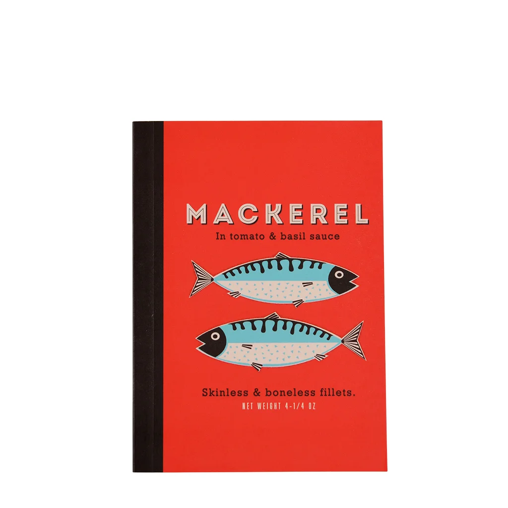 liniertes notizbuch a6 mackerel