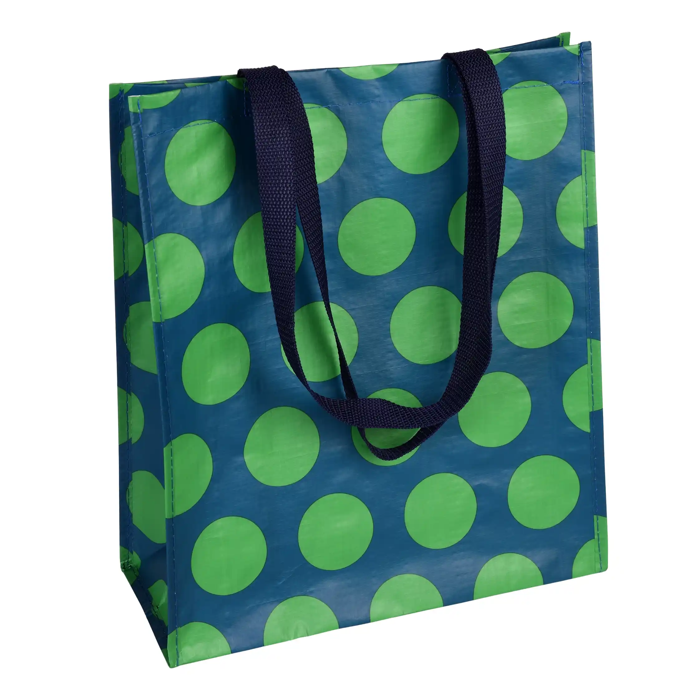 sac à provisions spotlight vert sur bleu