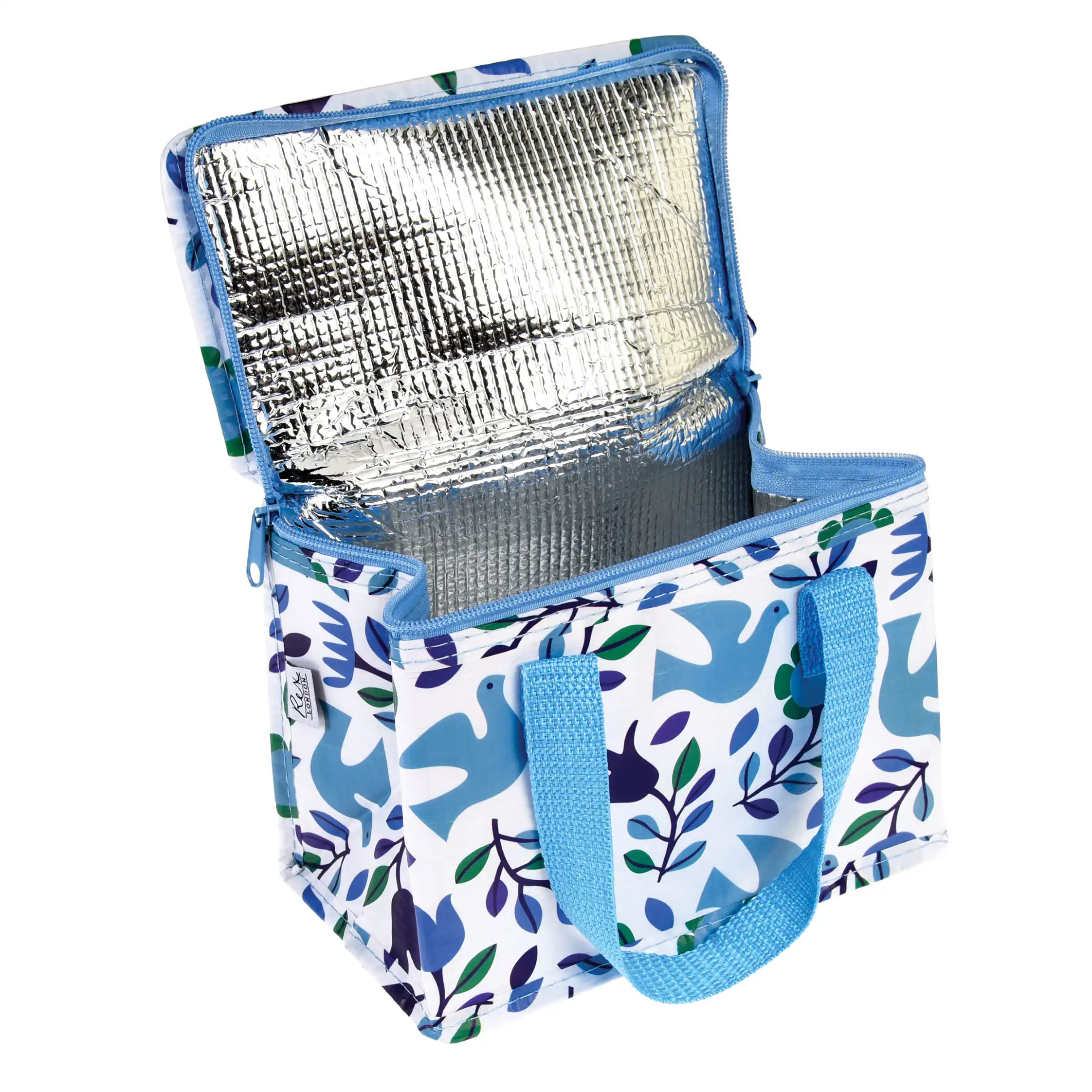 insulated lunch bag - folk doves