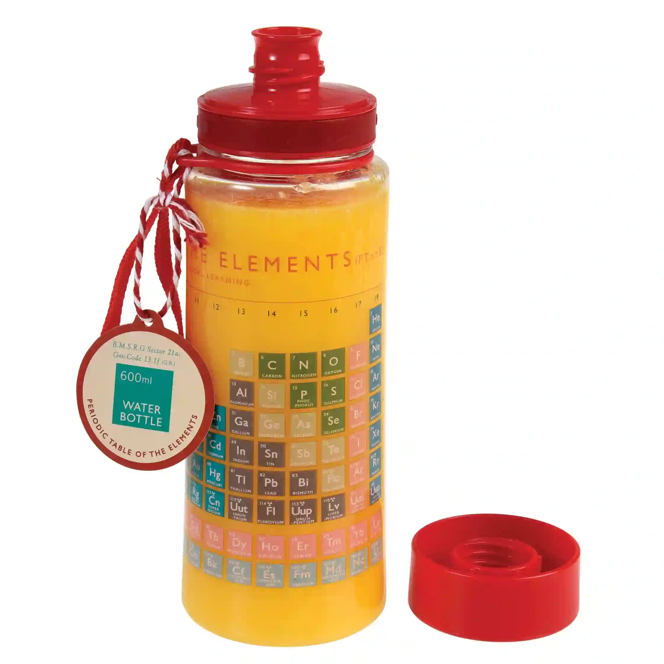 water bottle 600ml - periodic table