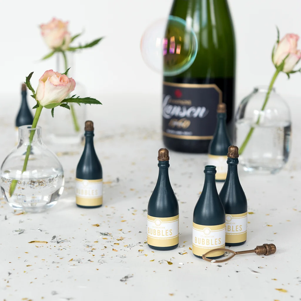 bulles de savon bouteilles de champagne (ensemble de 6)
