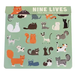 cat stickers - nine lives