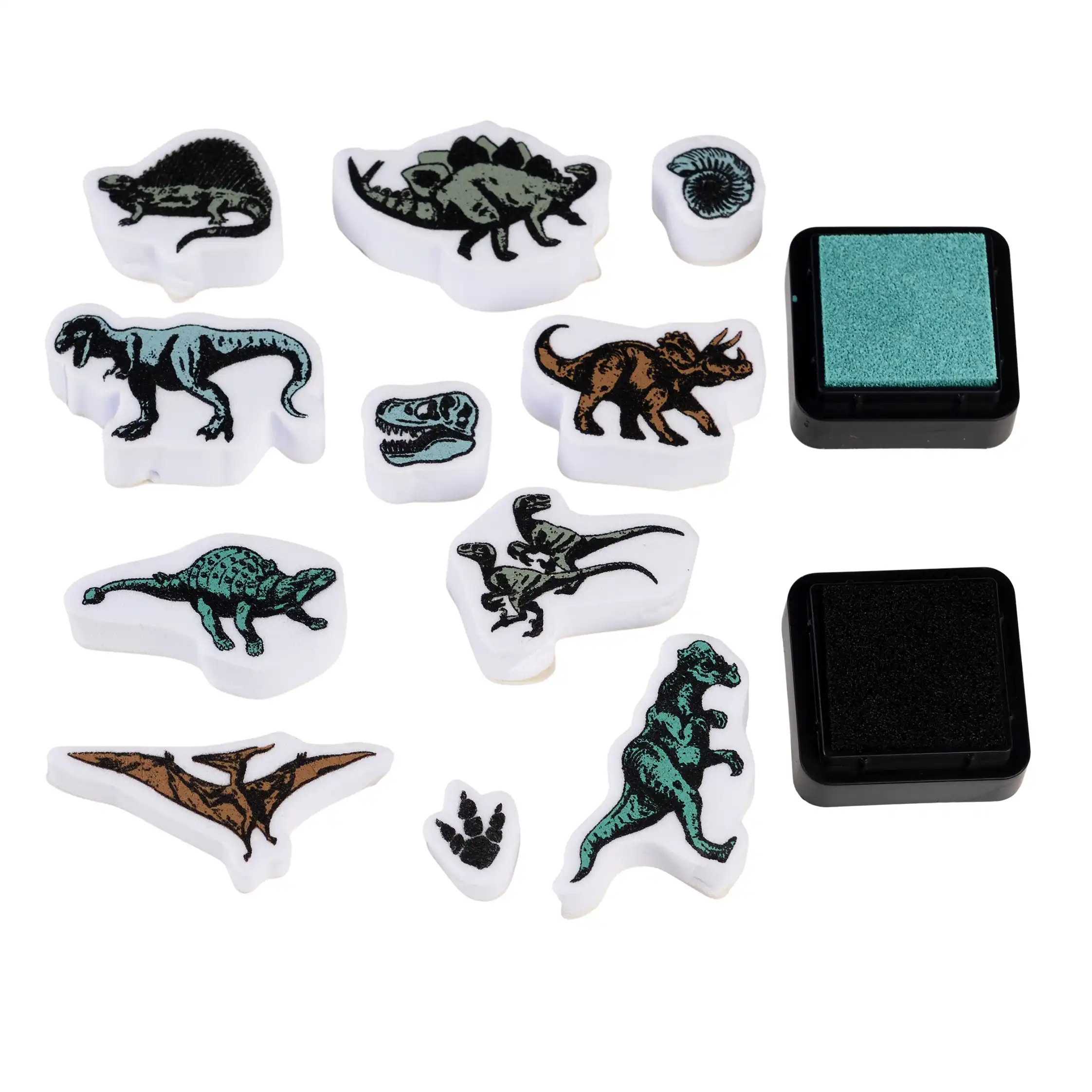 juego de mini sellos prehistoric land