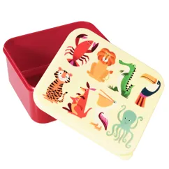 sandwich lunch box - colourful creatures