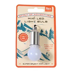 light bulb keyring assorted colours - spirit of adventure