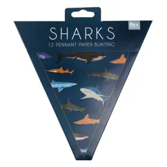 banderines de papel sharks