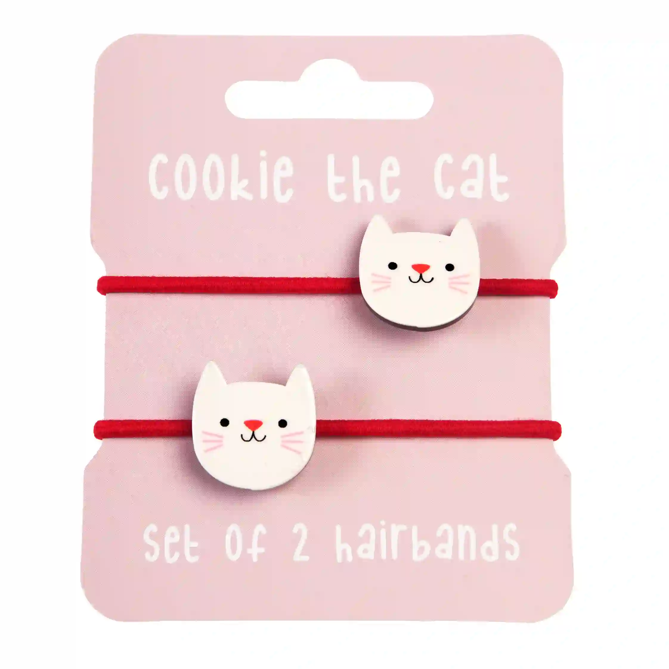 hair ties (set of 2) - cookie the cat