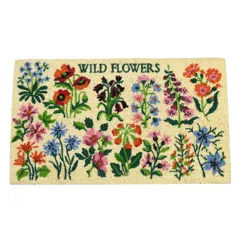 doormat - wild flowers