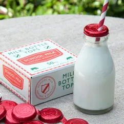 traditional school milk bottle