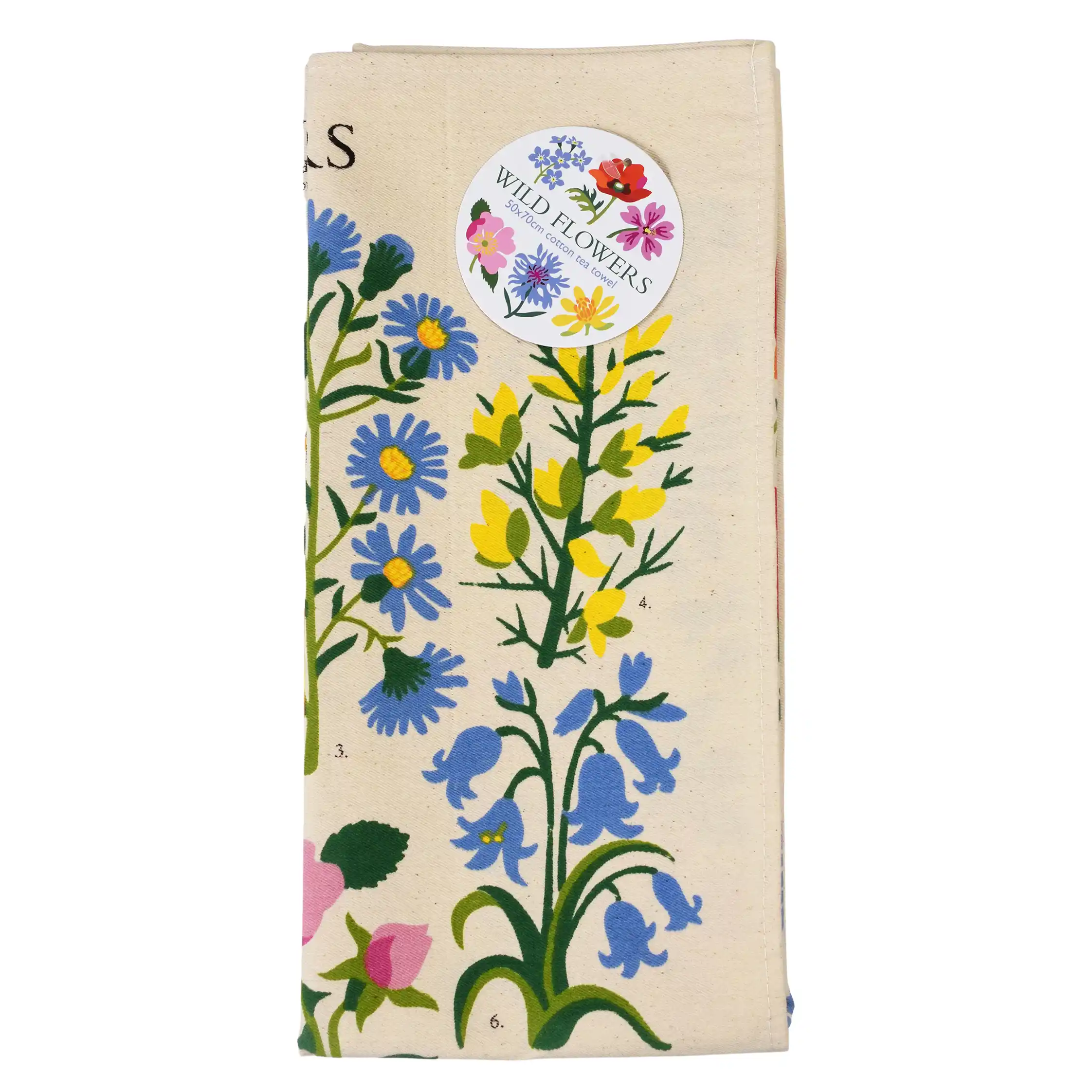 tea towel - wild flowers