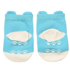 pair of baby socks - blue bear