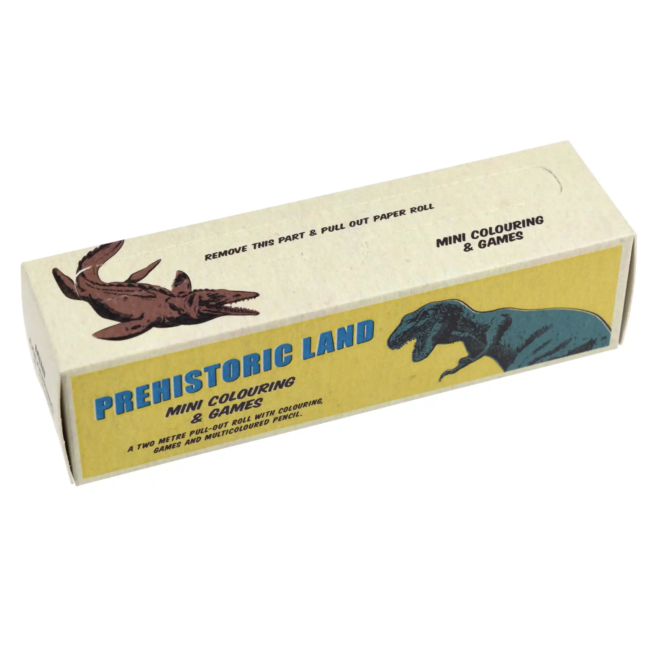 mini colouring and games - prehistoric land
