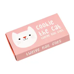 boîte d’allumettes avec limes à ongles cookie the cat (set de 12)