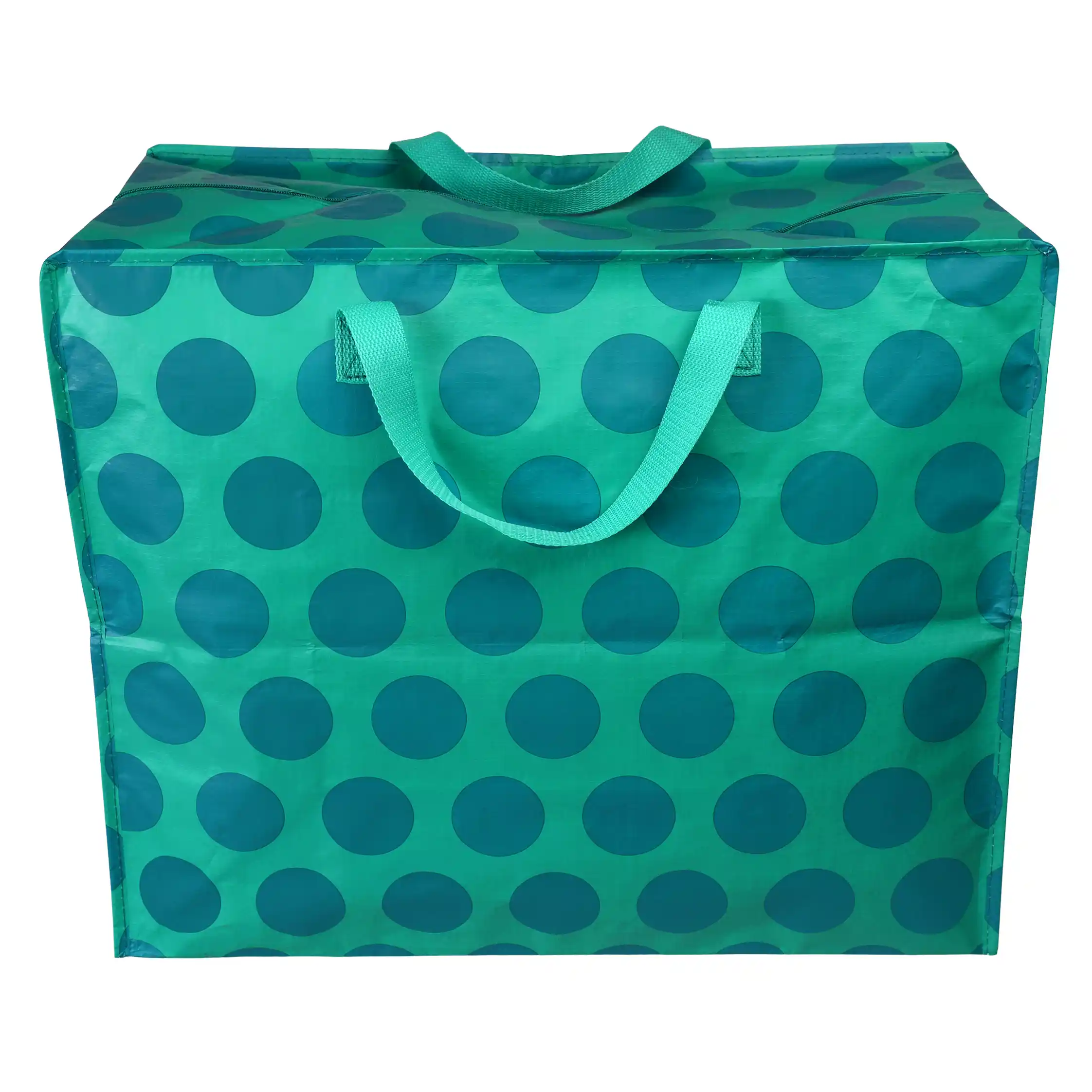 jumbo storage bag - blue on turquoise spotlight