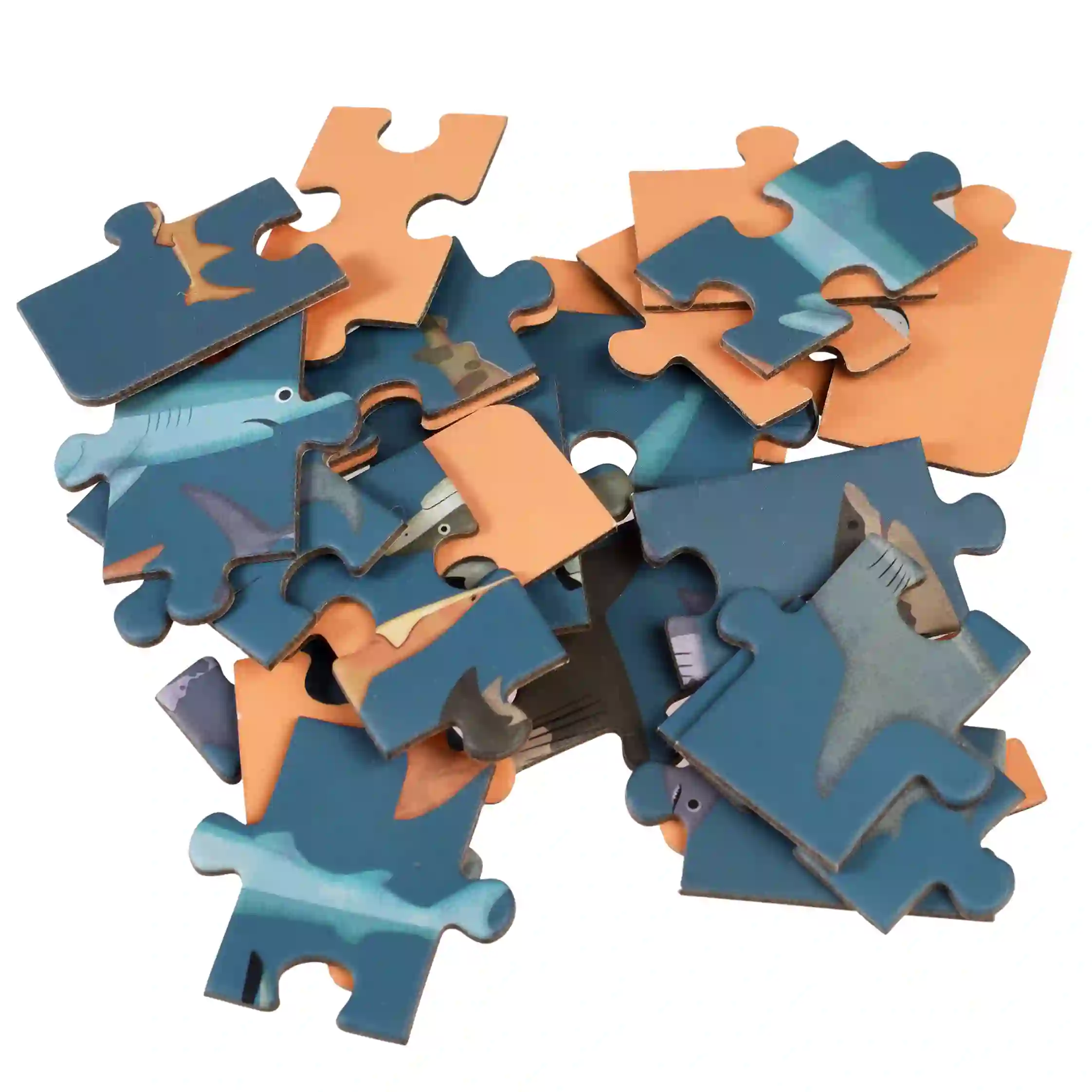 mini jigsaw puzzle - sharks