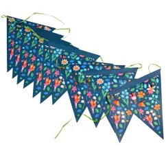 paper bunting (3 metres) - fairies in the garden paper bunting (3 metres) - fairies in the garden