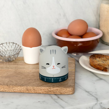 wind-up kitchen timer - cat