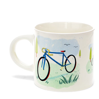 mug en céramique 350ml - cycliste