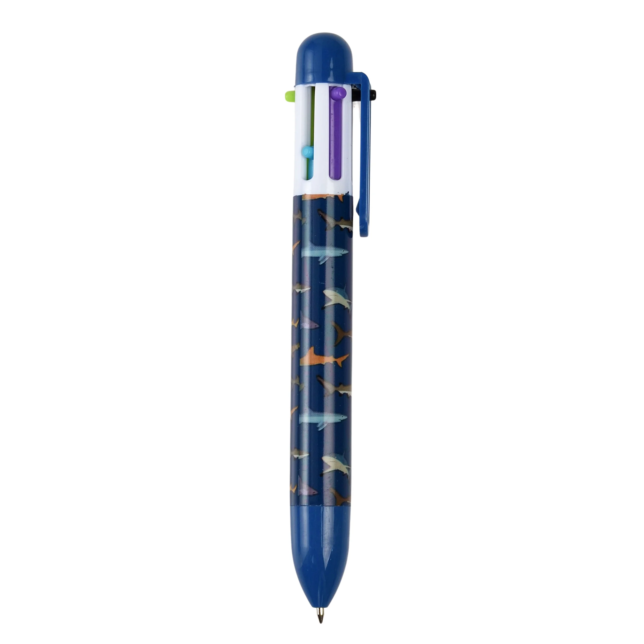 bolígrafo de seis colores sharks