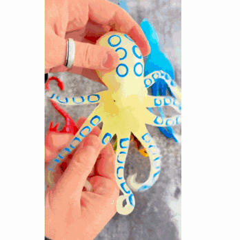im dunkeln leuchtendes squishy-spielzeug - oktopus
