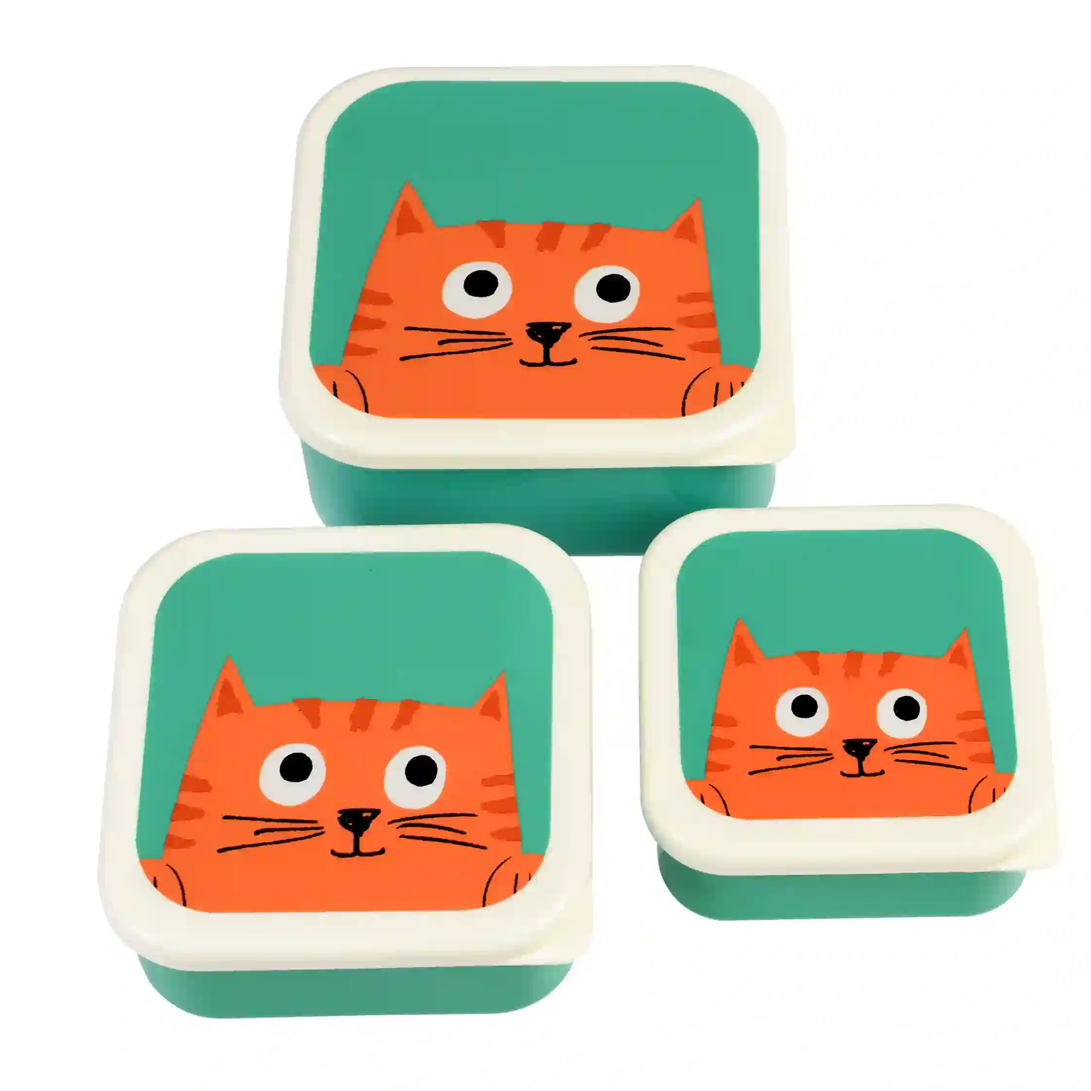 contenedores para alimentos chester the cat (juego de 3)