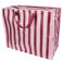 xxl-tasche – rosa/braun gestreift