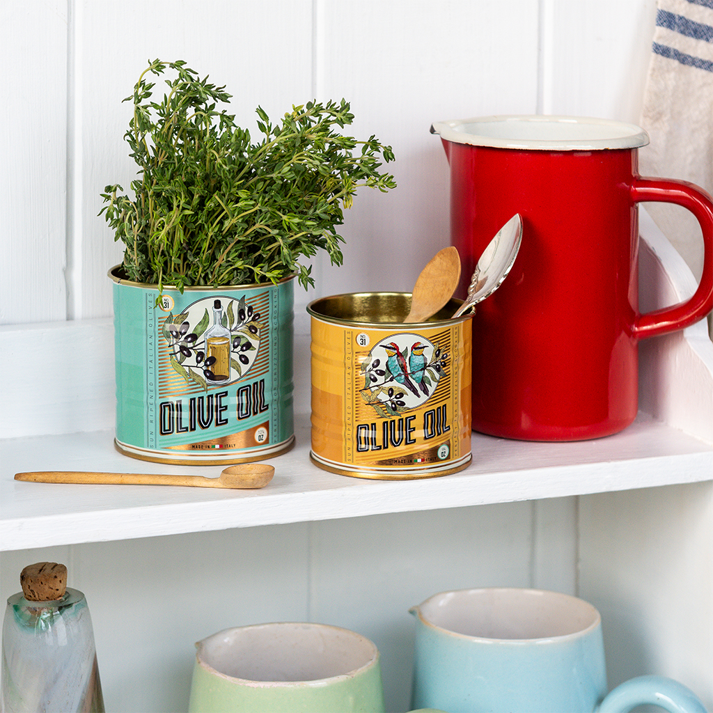 mini storage tins (set of 2) - olive oil