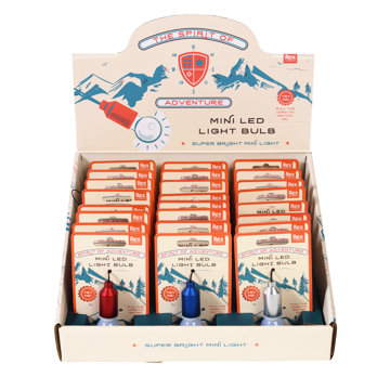 light bulb keyring assorted colours - spirit of adventure