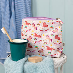 children's wash bag - unicorn