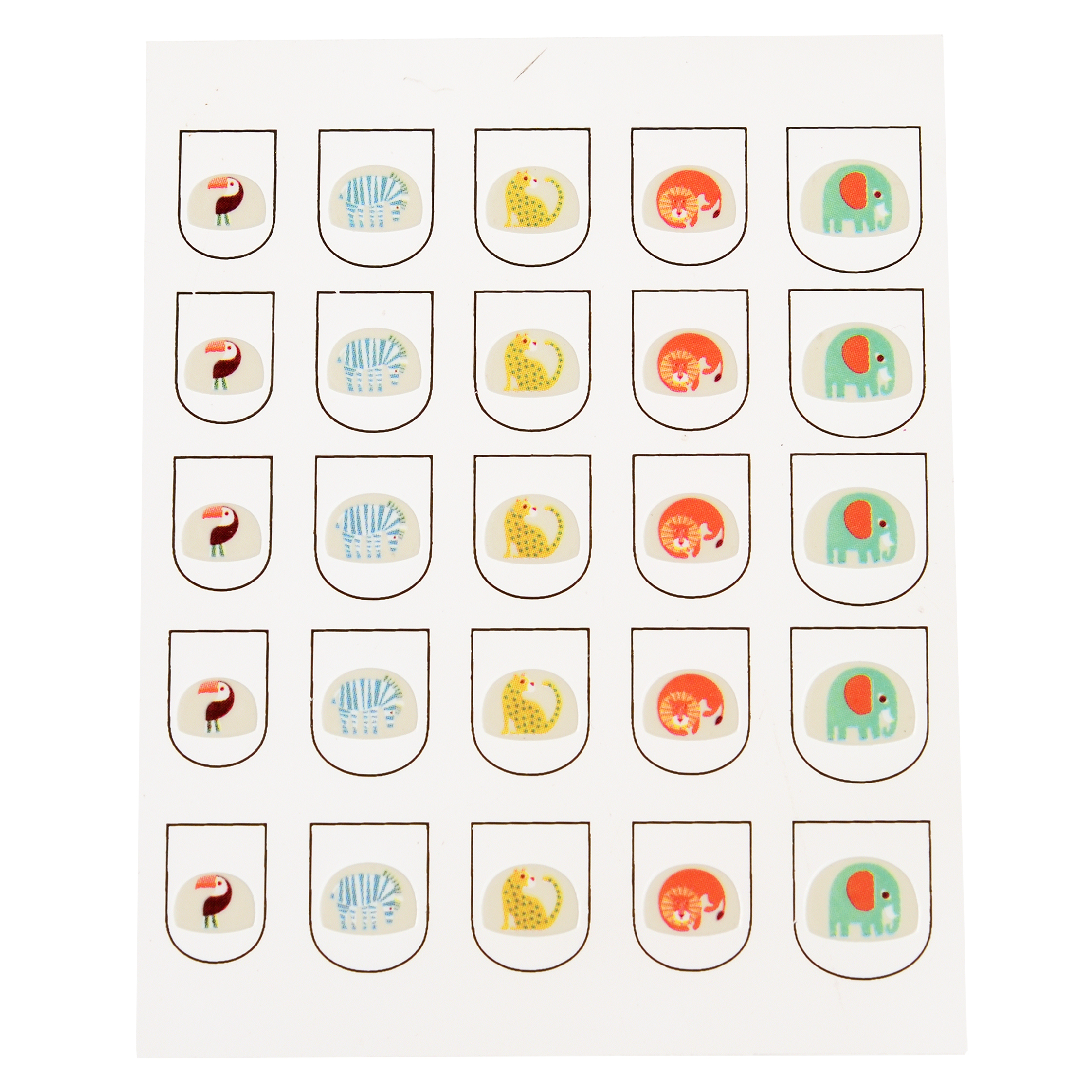 children's nail stickers - wild wonders