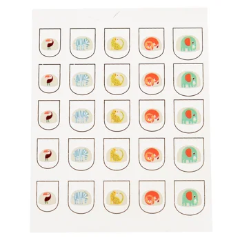 autocollants pour ongles wild wonders (lot de 25) autocollants pour ongles wild wonders (lot de 25)