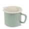 enamel measuring jug 1ltr - pistachio green
