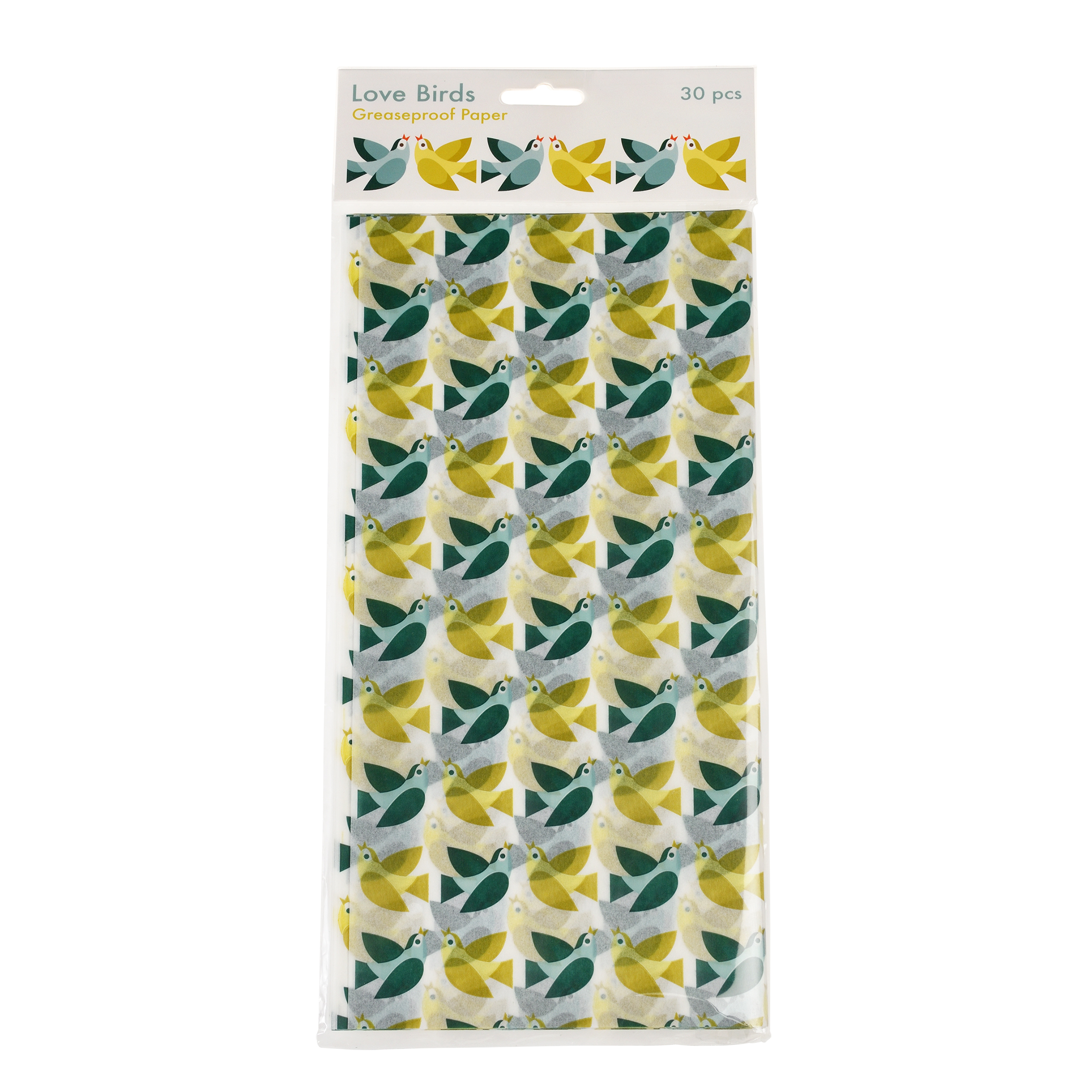 papier sulfurisé love birds lot de 30
