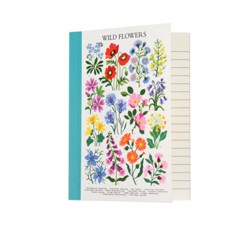 notizbuch a6 wild flowers