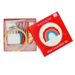 mini cross-stitch kit - rainbow mini cross-stitch kit - rainbow