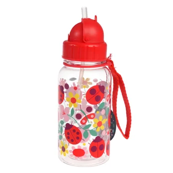 children's water bottle with straw 500ml - ladybird children's water bottle with straw 500ml - ladybird